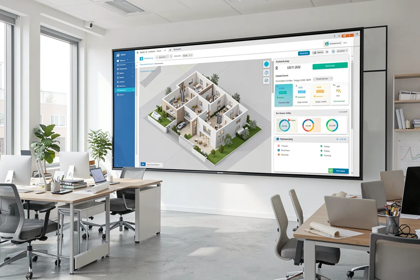 KI-gestützte Renovierungsplanung: 3D-Modell und KI-Analyse in Architekturbüro