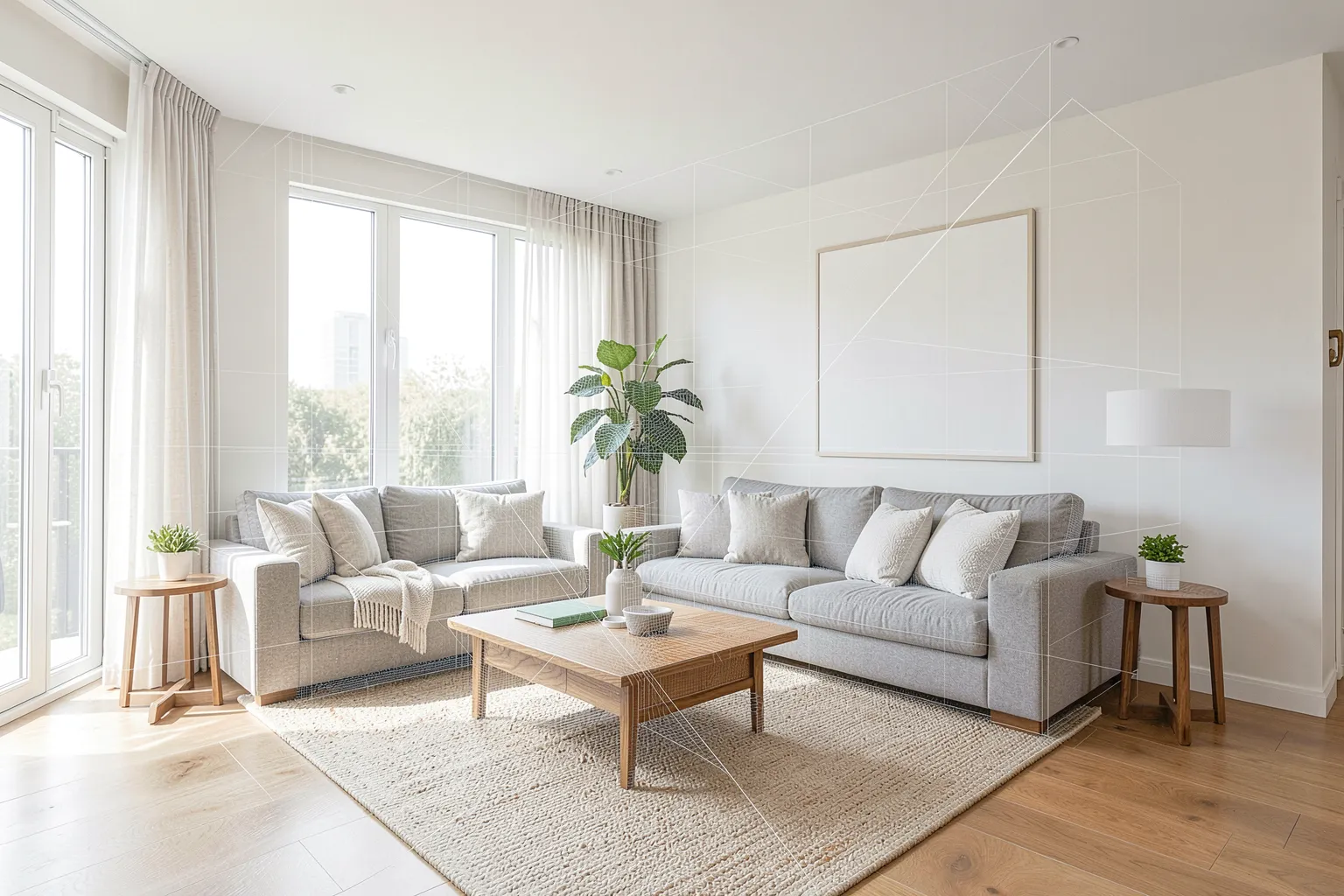 Moderner Wohnraum wird per KI in 3D erfasst und digitalisiert